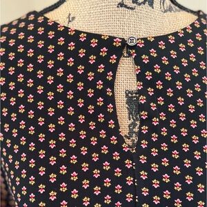 LOFT Long-Sleeve Floral Mini Dress